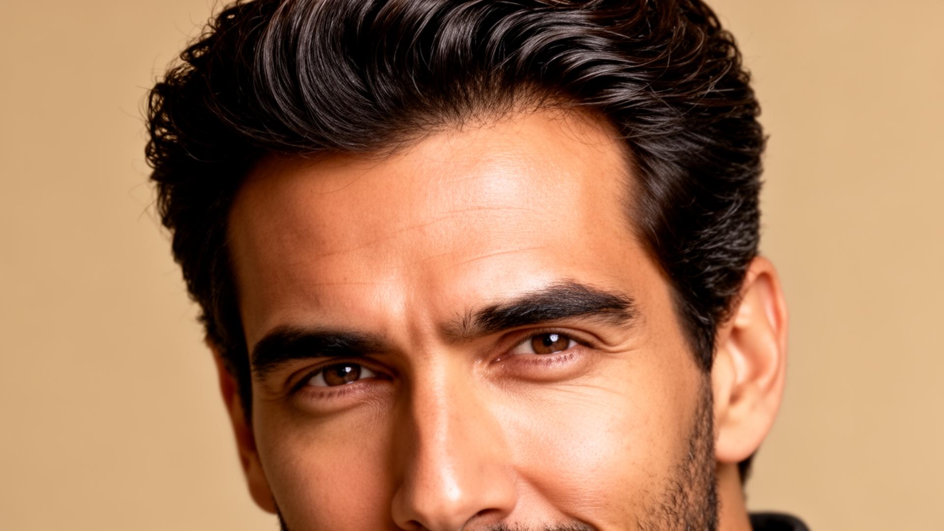 Confident man with natural, full hair restored using the CNC system